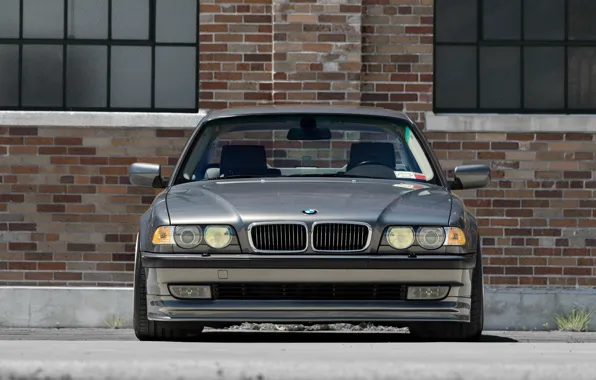 Picture BMW, Classic, Front, Face, Silver, E38, 740Li