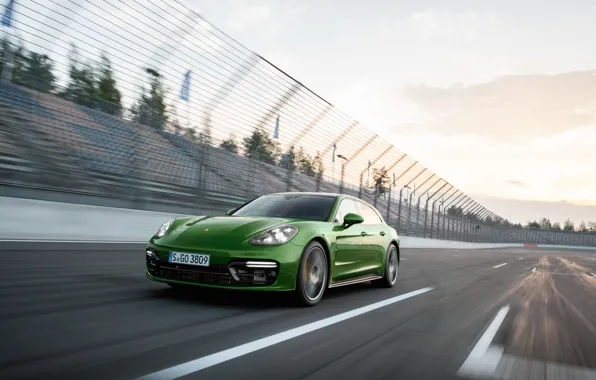 Speed, Porsche, Panamera, 2018, GTS, Sport Turismo