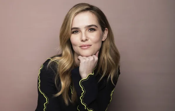 Wallpaper smile, portrait, actress, Zoey Deutch for mobile and desktop ...