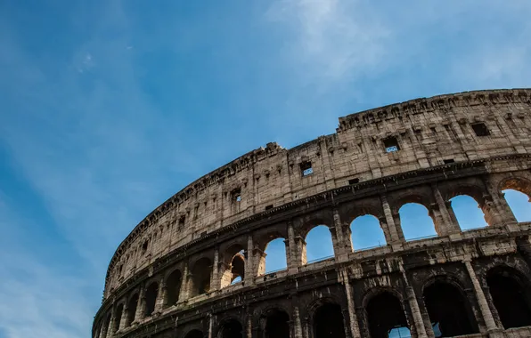 The sky, Rome, Colosseum, Italy, architecture, Italy, Colosseum, Rome
