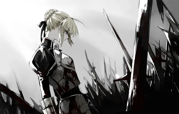 Girl, mediocrity, tape, the saber, Artoria Pendragon, Fate stay night, Fate / Stay Night