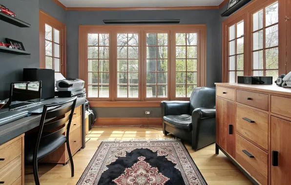 Picture interior, Workspace, Home Office