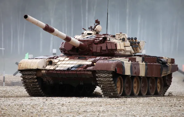 Picture red, tank, Biathlon, T-72