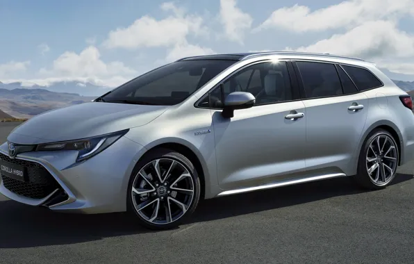 Machine, the sky, Toyota, side, Hybrid, Sports, wheel, universal
