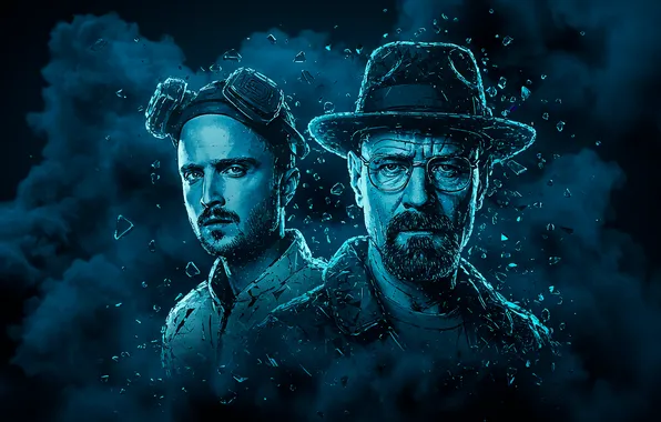 Fragments, smoke, art, wallpaper, smoke, art, Breaking bad, breaking bad