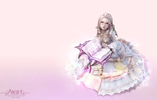 Picture girl, pink, aion