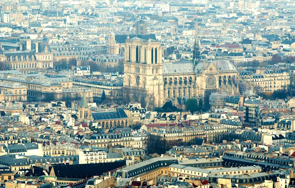 Picture France, Paris, panorama, megapolis