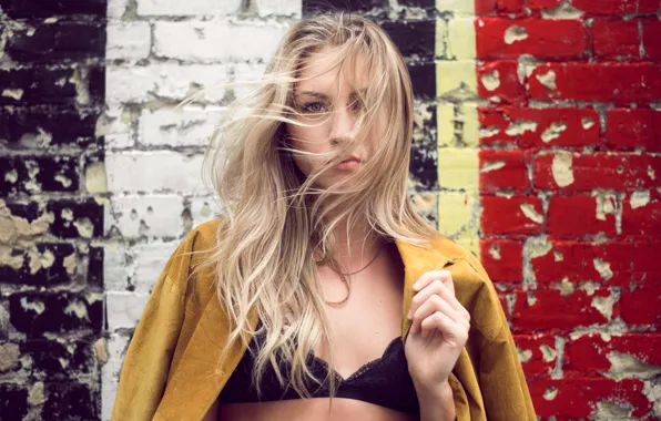 Picture look, girl, face, background, hair