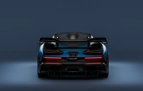 Rendering, McLaren, supercar, rear view, 2018, Senna, by Sebastian Ladan