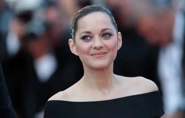 Pose, actress, brunette, blue eyes, photoshoot, blue-eyed, hair, Marion Cotillard