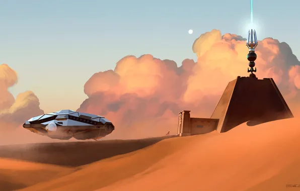 Desert, construction, object, camera, Desert