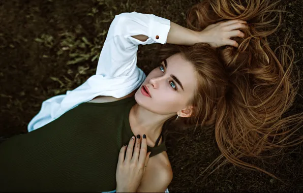 Pose, model, portrait, makeup, Mike, hairstyle, lies, shirt
