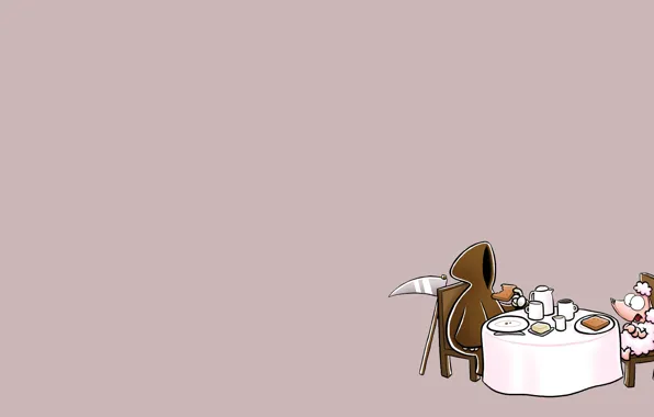 The tea party, Death, braid, Sheep