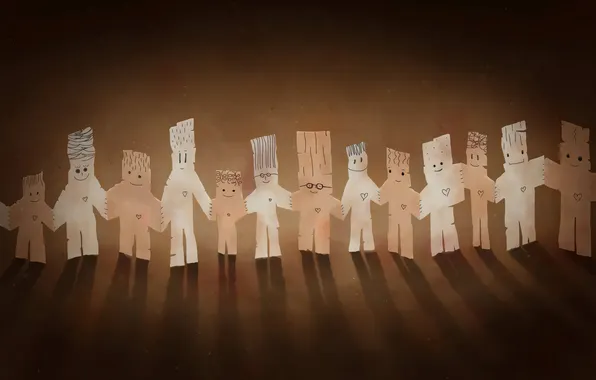 Background, VLADSTUDIO, paper men