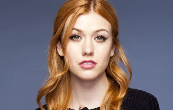 Portrait, actress, red, Katherine McNamara