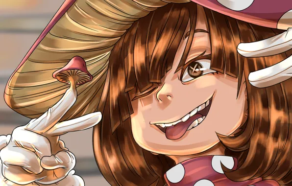 Mushroom, girl, Boku No Hero Academy, My heroic academia