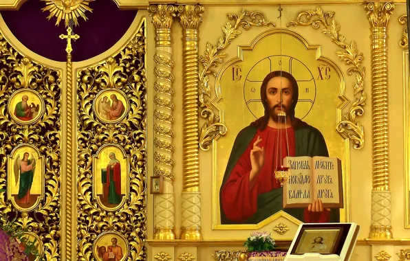Jesus, interior, Church, temple, icon