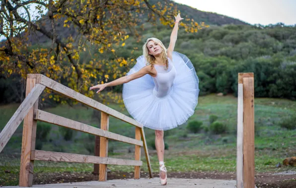 Girl, pose, ballerina