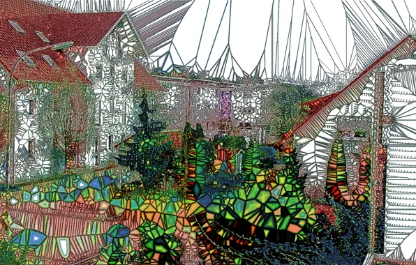 Picture the city, color, form