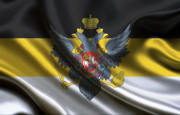 Eagle, flag, The Russian Empire
