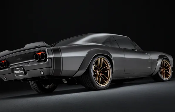 Concept, Dodge, rear view, Charger, 1968, Super Charger, SEMA 2018