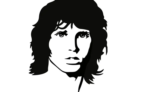 Picture White background, Portrait, Death, Guy, USA, Rock, Jim Morrison, The Doors