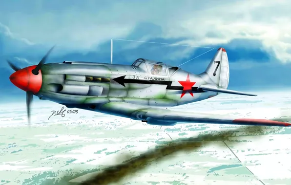 Fighter, USSR, Soviet, The MiG-3, WWII, THE RED ARMY AIR FORCE, The engine AM-35A, 6 …