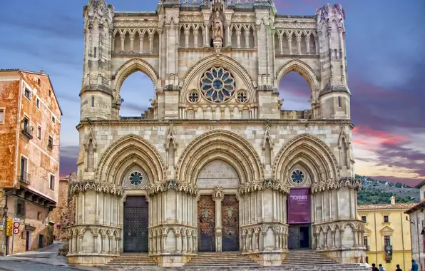 People, home, Cathedral, Spain, Cuenca