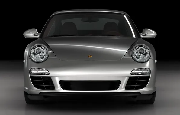 Picture grey, Porsche, car