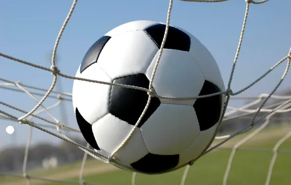 Football, goal, ball