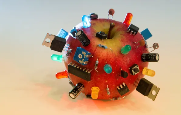 Background, apples, Apple Computer