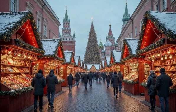 Decoration, city, the city, street, Christmas, Moscow, New year, christmas