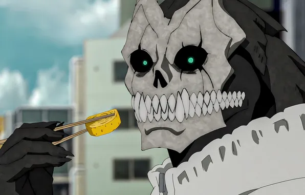 Monster, anime, male, anime, eating, high quality, funny, kaiju