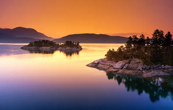 Picture lake, island, Canada