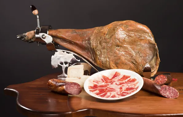 Picture meat, leg, sausage, ham