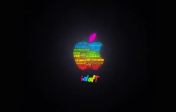 Picture apple, Apple, glow