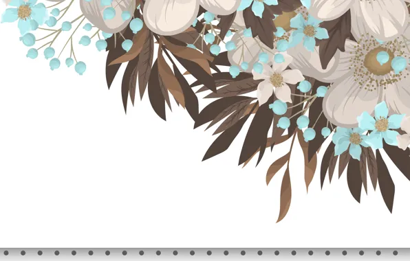 White, background, flower, vintage, background, pattern, seamless