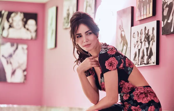 Picture face, background, model, hair, beauty, Alejandra Villafañe