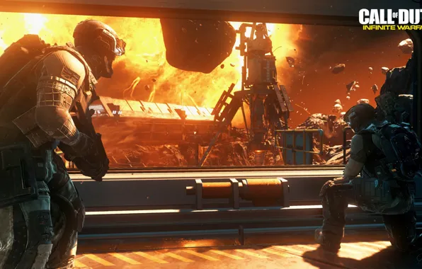 Gun, game, weapon, Call Of Duty, suit, uniform, seifuku, Call Of Duty Infinite Warfare