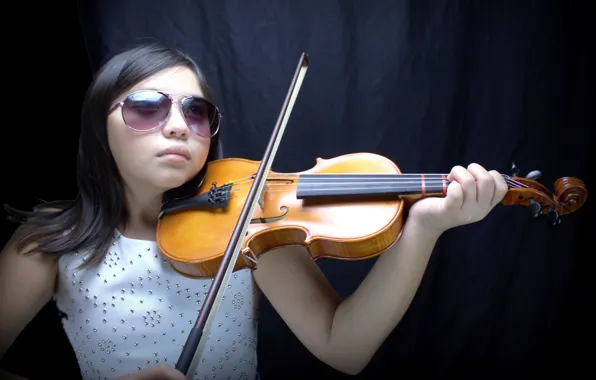 Girl, music, violin