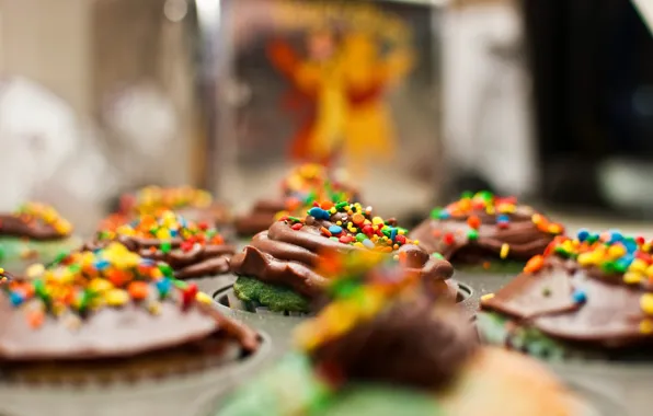 Food, chocolate, dessert, color, sweet, cupcake