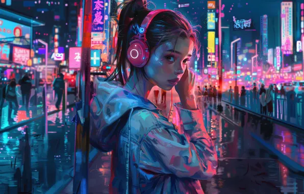 Girl, Sweetheart, AI Art