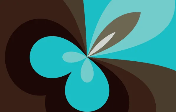 White, abstraction, brown, turquoise, material, Lollipop