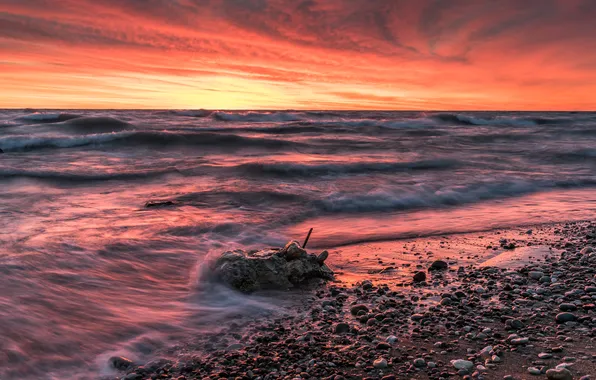 Sea, landscape, shore