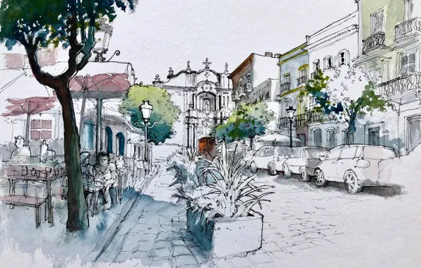 The city, figure, Andalusia, Tarifa