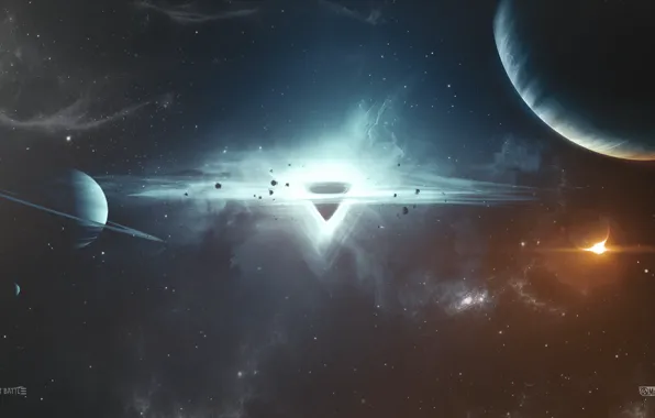 Planet, Space, Star, Wallpaper, space, black hole, Black hole, Asabin