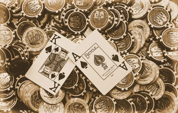 Card, chips, poker