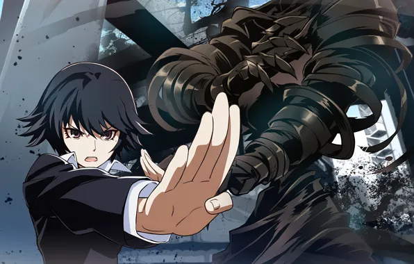 Picture hands, Adzhin-man, Ajin: Demi-Human, anime, girl, art, Adzhin