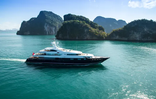 Picture the ocean, coast, yacht, Singapore, Singapore, Luxury yacht, Yacht Show 2019