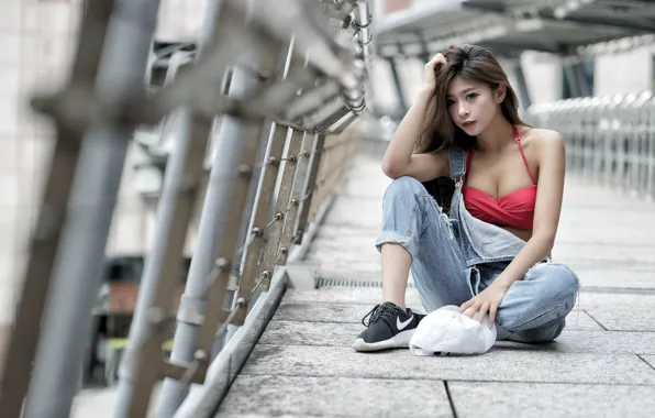 Picture background, girl, look